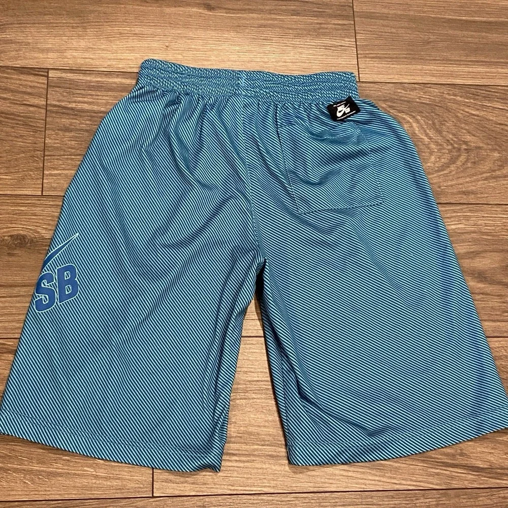 Nike SB‎ Youth L Wide Leg Blue Stripe Baggie Drawstring 22/10 Street Wear Skate